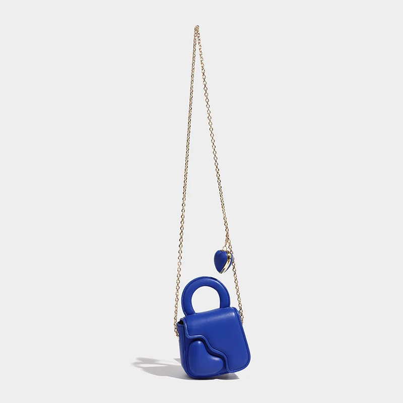 Mini bolso de estilo coreano con cadena de labios para mujer, bolso cruzado de Pu suave de primera calidad, Bolsos elegantes para niña, novedad de