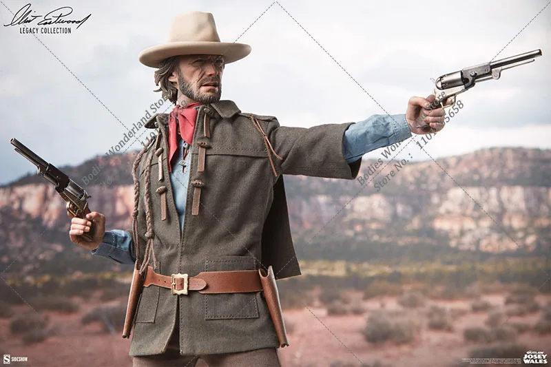 In Stock Sideshow 100454 1/6 Scale Collectible Western Law Enforcement Officer Clint Eastwood 12'' Full Set Male Action Figure