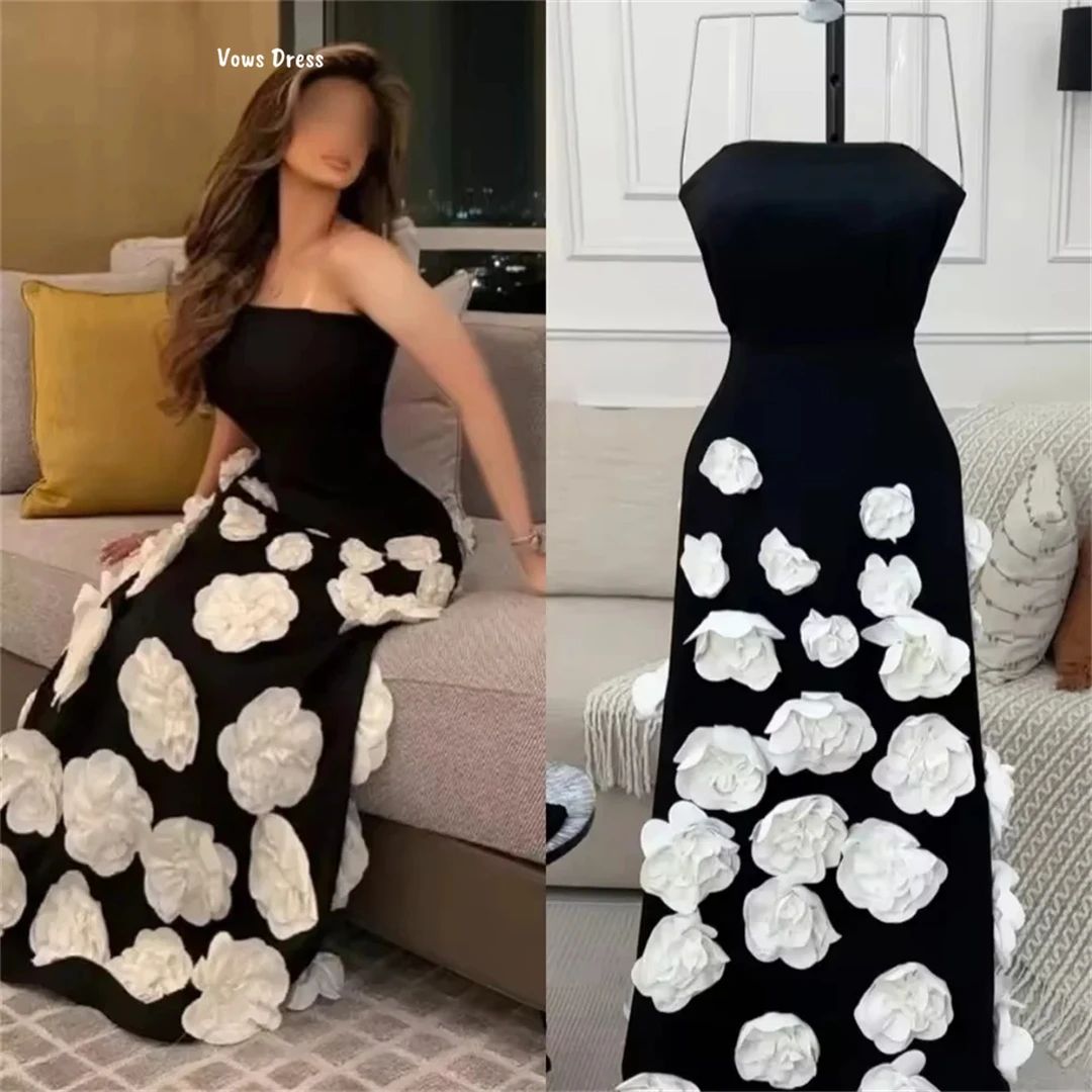 Vows Applique robe de bal de luxe 2025 sur mesure bustier tubulaire robes de soirée pour les Occasions spéciales robe de bal robe en tissu de Satin