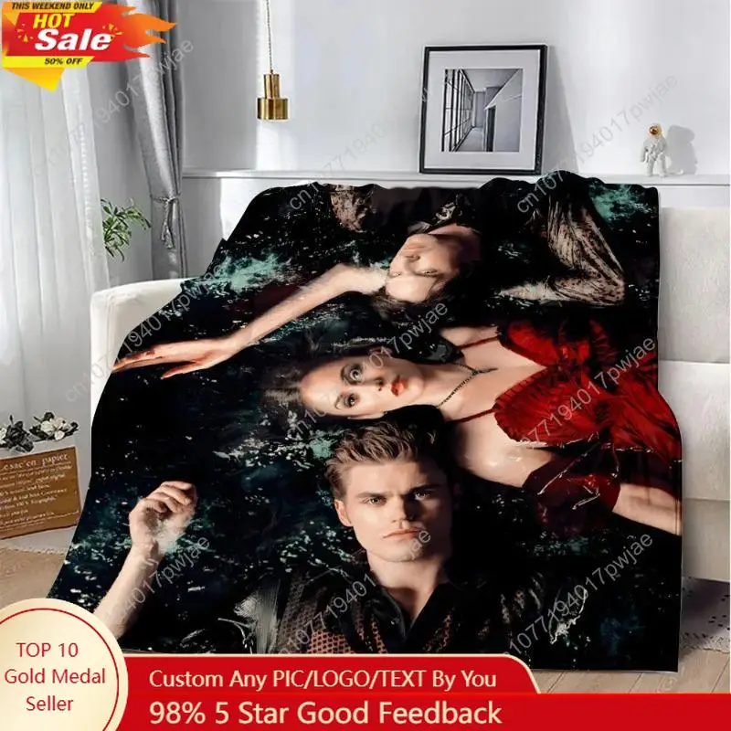 

Damon Salvatore The Vampire Diaries Printed Blanket Picnic Blankets Warm Blanket Soft and Comfortable Blanket Home Travel Gift