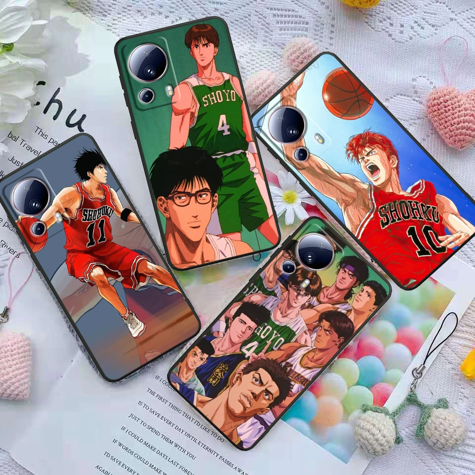 Anime SLAM DUNK Cool Cover For Xiaomi Mi 14 13 12X 12 11 11T 11i 10T 10 Pro Lite Ultra 5G Black Phone Case