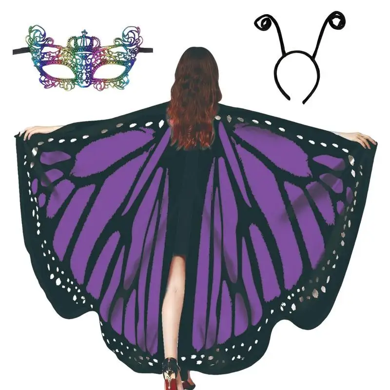 

Butterfly Wings Comfortable Butterfly Wings Shawl Dress Up Birthday Wedding Decoration Halloween Party Accessory For Women Kids