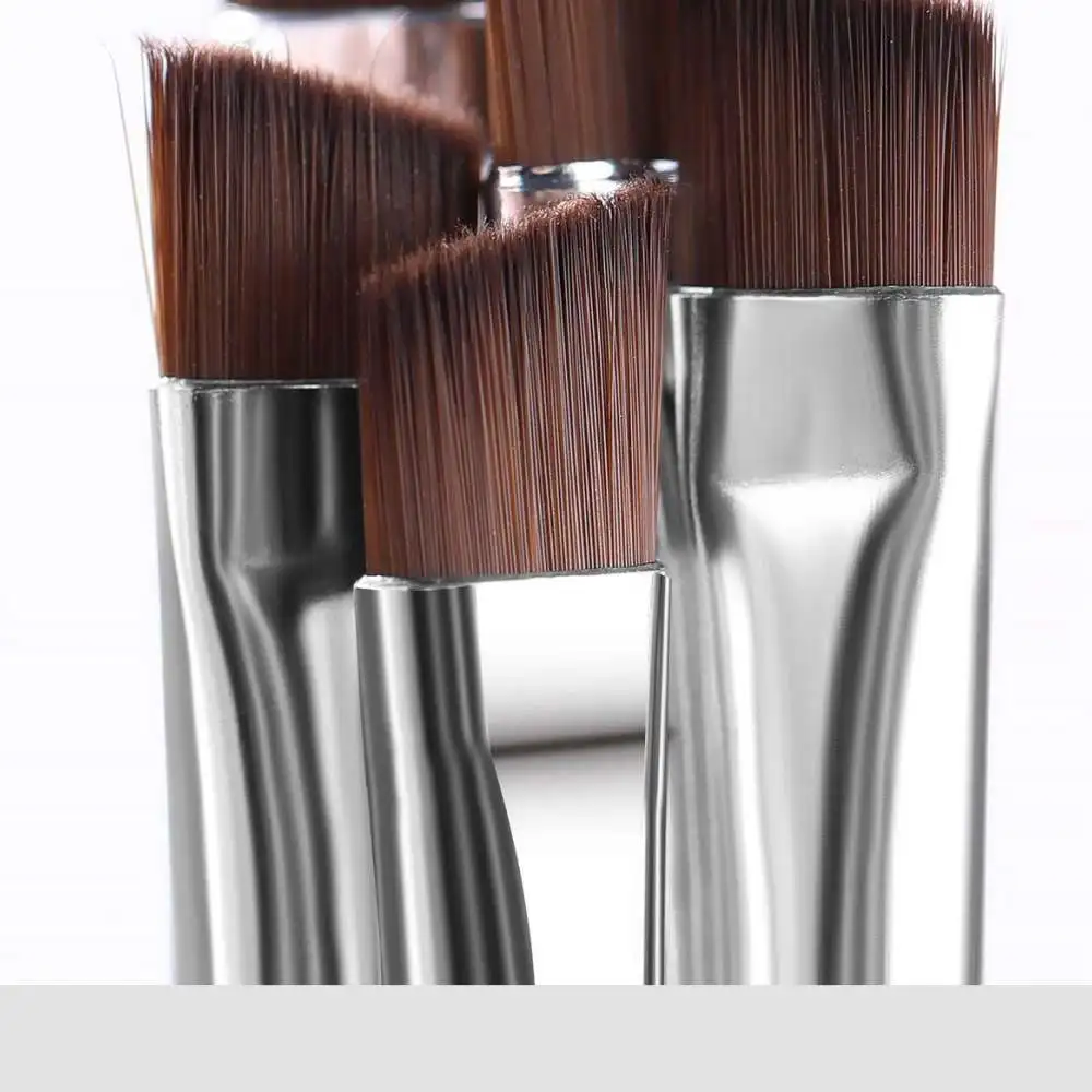 Dual Ended Angled Eyebrow Brush Professional Makeup Tool Portable Ultra Fine Eyelash Grooming Applicator For Eye Beauty