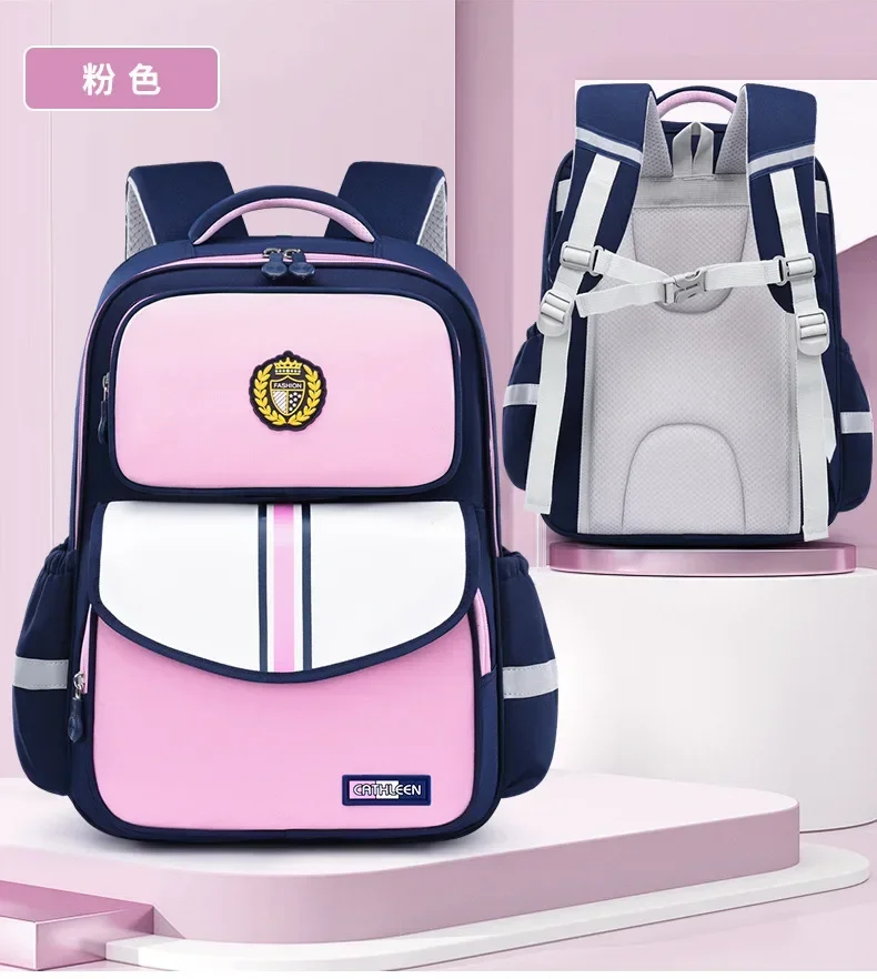 Kinder-Schulrucksack für Jungen und Mädchen der Klassen 1,6, leicht, Oxford-Stoff, wasserdicht, langlebig, Büchertasche mit ergonomischem Design – Detail 19