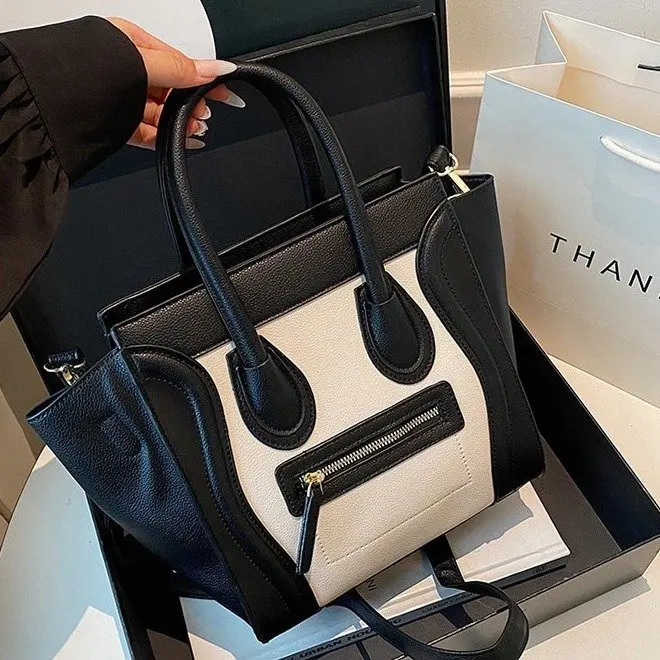 

New Large Capacity Premium Matte Top Handle Bag, Versatile Shoulder Crossbody Tote Handbag for Women