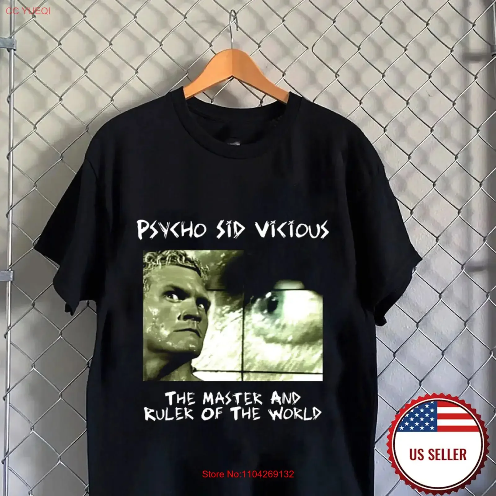 Psycho Sid Vicious The Master And Ruler Of World T Shirt Full Size S 5XL vintage Washed Versatile streetwear graphic