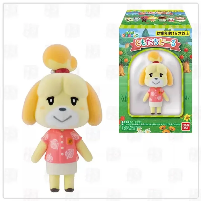 BANDAI Animal Crossing: New Leaf Chrissy Goldie Candy Toys Friend Doll Box Oryginalna figurka akcji z anime Model Zabawki w półce