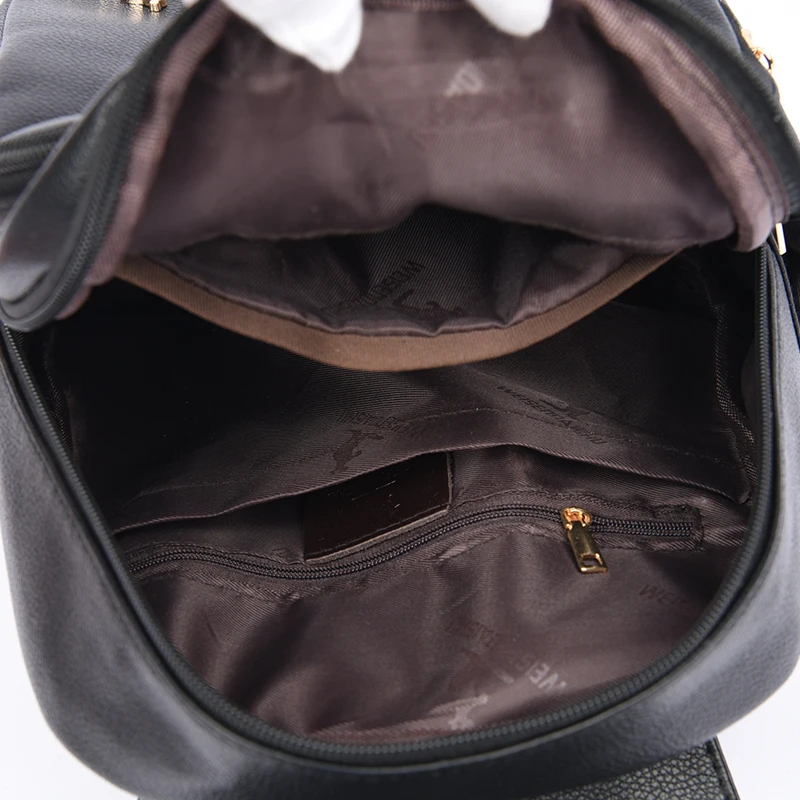 College Women Backpack Designer Soft Leather Vintage Packbag Female Travel Back Pack School Bags for Teenage Girls Shoulder Bag image 6