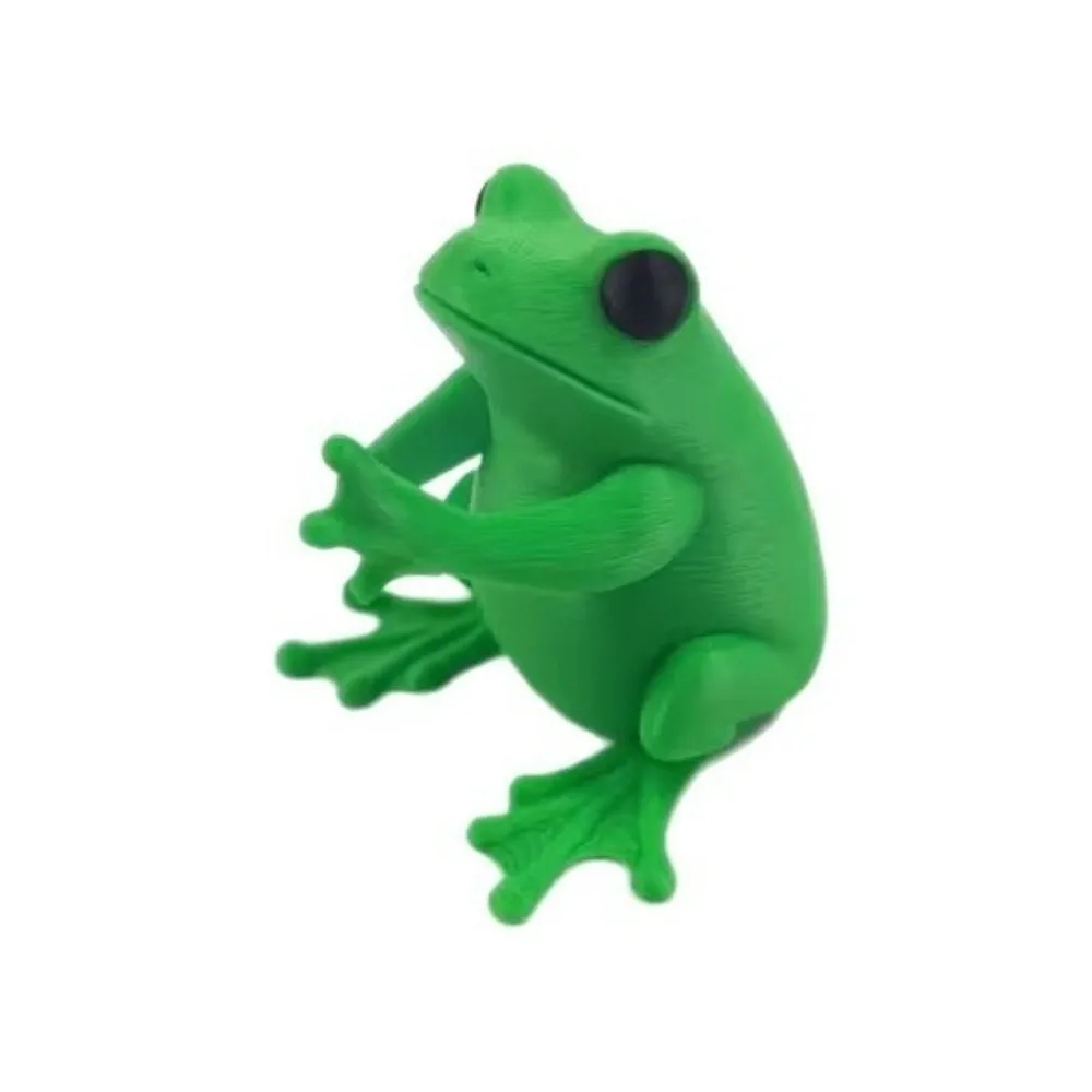Storage Holder 3D Printed Frog Shaped Pen Holder Plastic Funny Frog Stationery Holder Unique Desk Organizer Home Decor