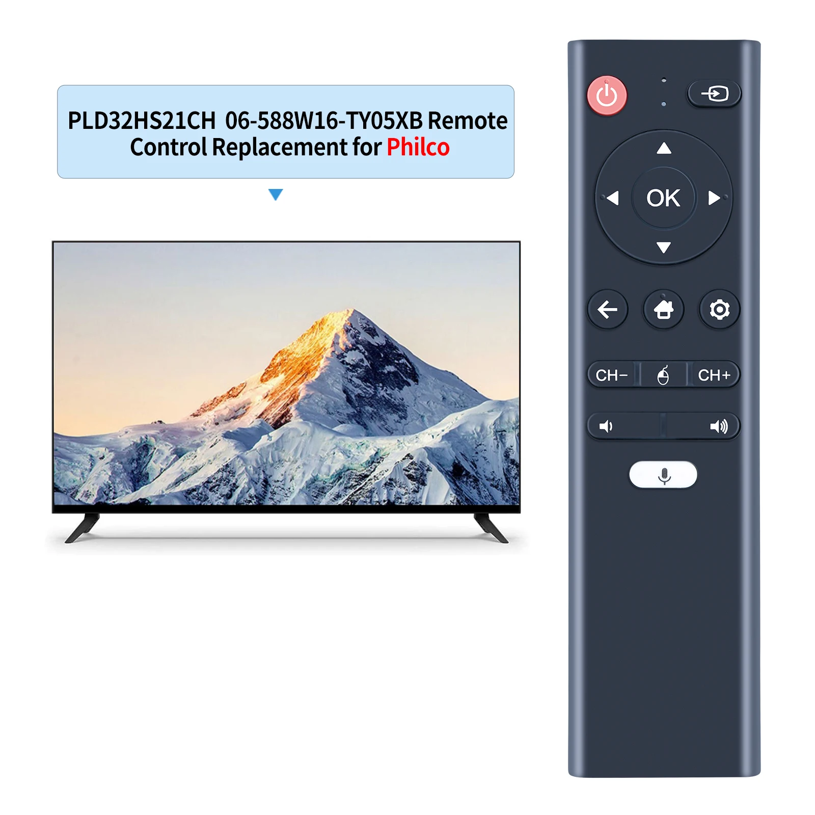 Philco tv controle remoto, pld32hs21ch 06-588w16-ty05xb