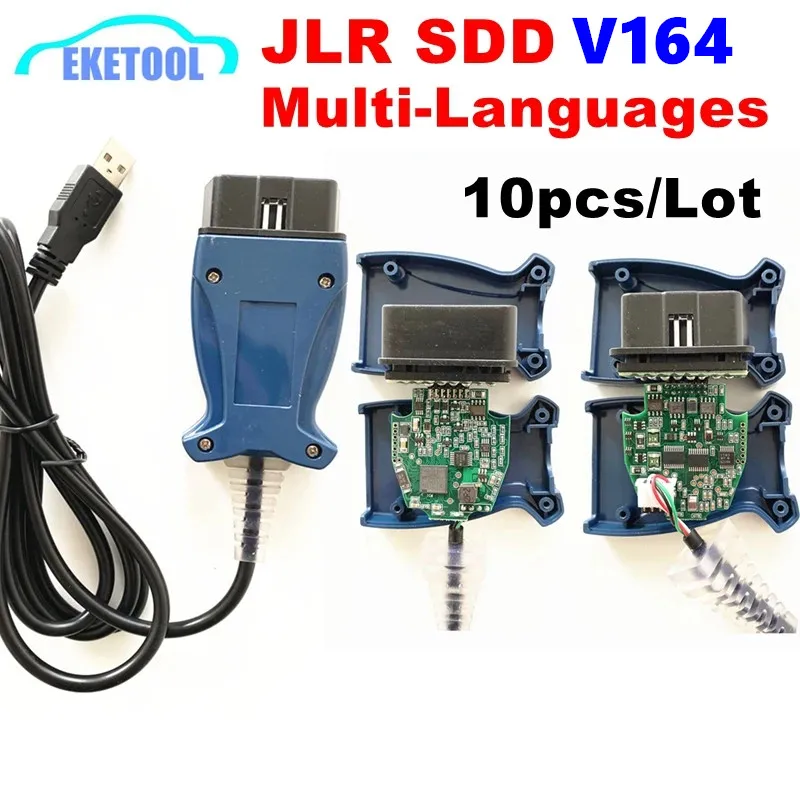 

10pcs/Lot V164 JLR SDD Pro for Jaguar/For Land Rover from year 2005 to 2017 JLR SDD OBD2 Scanner support Multi-languages