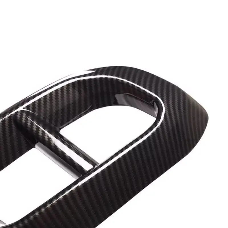 2 pçs carro de fibra carbono textura silenciador tubo escape cauda capa guarnição para mercedes benz gle350 gle450 glc gls w167 x253 x167 2020