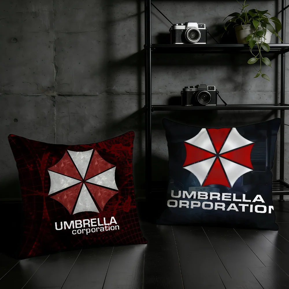 R-Resident E-Evil Umbrella Corps Cushion Cover Birthday Anniversary Gifts Double Sided Printed Zipper Cushion Cover