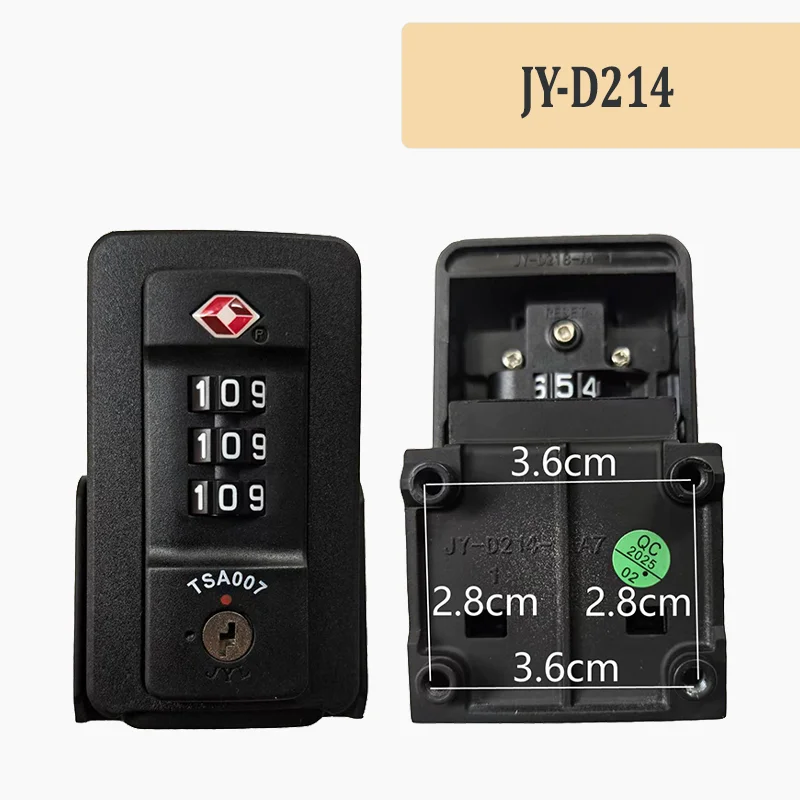 For TSA007 JY-D214-A7 Combination Padlock Suitable For Travel Luggage Combination Lock Anti-Theft Lock Fixed-Mount