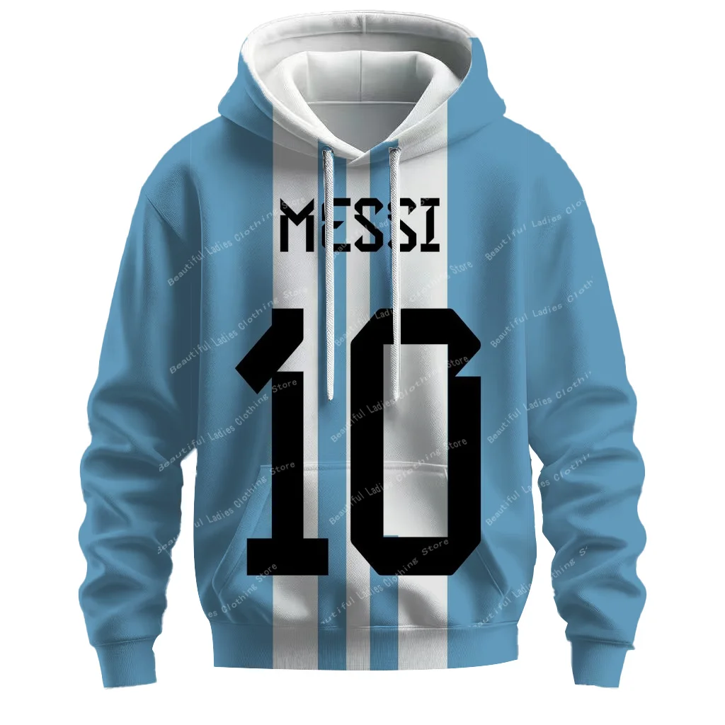 (MINISO)Lionel Messi Fans Peripheral Clothes Gift Women Hoodies Casual Style Streetwear Sweatshirts Fall /Winter Tops Women Coat