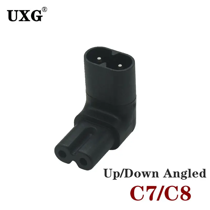 Figure 8 IEC 1Pc IEC 320 2 broches C7 femelle à C8 mâle convertisseur adaptateur secteur à angle droit