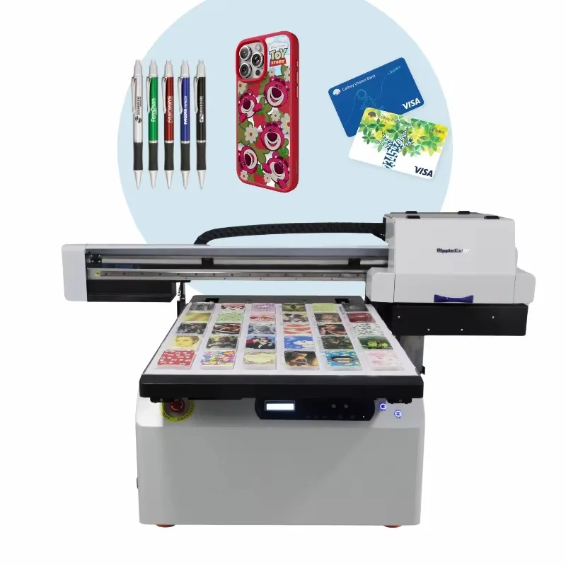 Factory Price High Speed A1 UV Printer DX5/XP600 PVC Compatible Spot Varnish Effect Puzzle Phone Cases 6090 UV Flatbed Printer