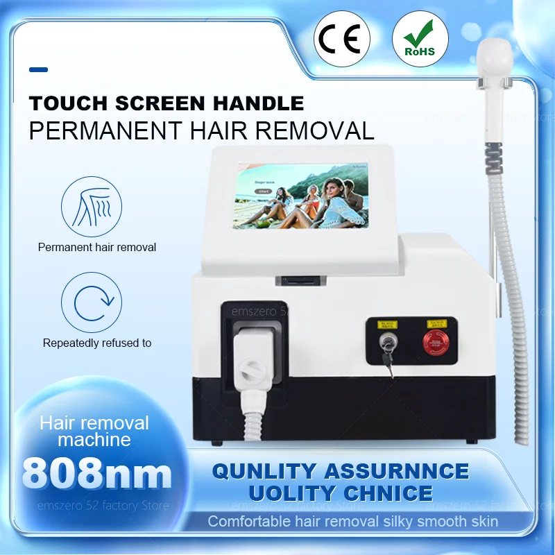 

Newest High Power Permanent 755 808 1064nm 808 nm 3 Wavelength Diode Laser Hair Removal Machine