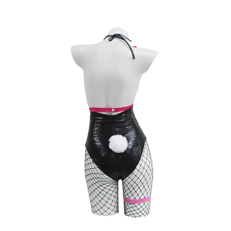 أرنب mikuu مثير كوسبلاي أسود براءات الاختراع والجلود الأرنب فتاة لطيف أزياء الهالوين التأثيرية أغطية الرأس الملابس مصابيح فتاة بيكيني