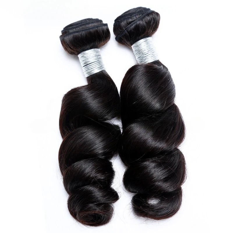 30インチ 1/2/3ピース 12Aグレード ルーズウェーブ人毛束 ダブルウェフト ヘアエクステ 100g/ピース フルエンド ナチュラルカラー ブラジリアンバージン