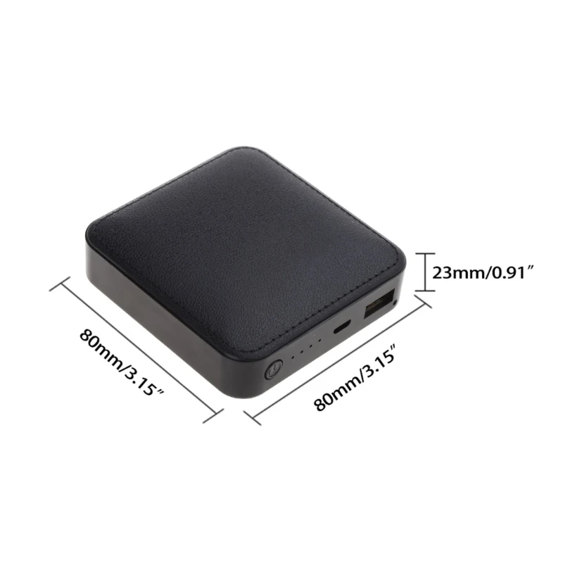 Cartoon Square Mini Charger 8000mAh Portable Outdoor Power Bank Camping External Backup Battery Pack 2.1A Fast Charging