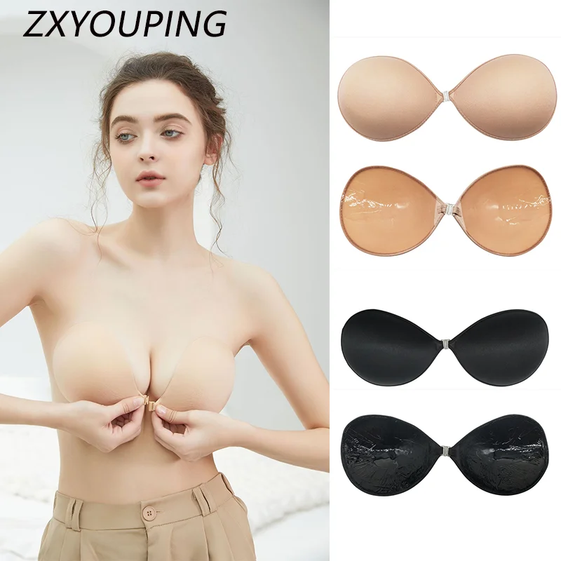 

Seamless Wireless Adhesive Stick Bra Strapless Push Up Bras Women Sexy Backless Lingerie Invisible Bralette Breasts Sticker