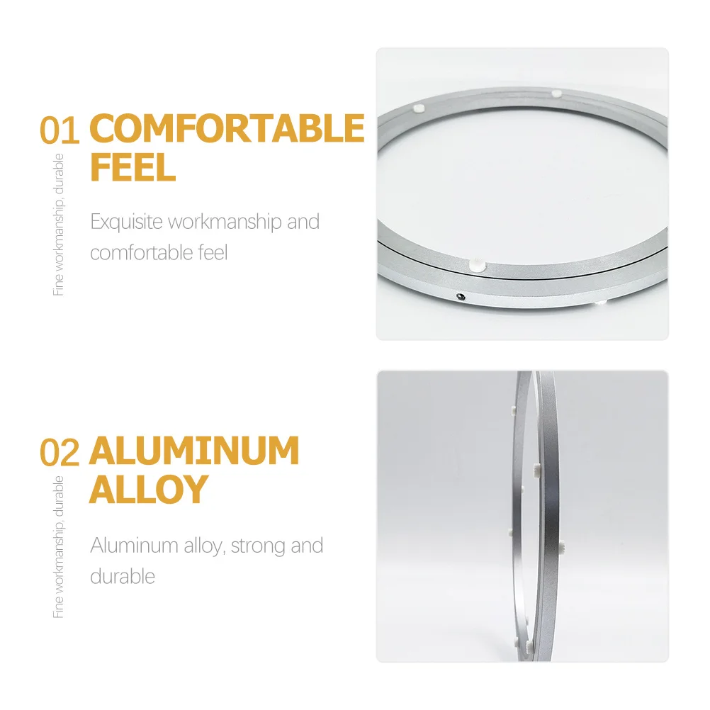 

5.5 Inch Aluminium Alloy Turntable Bearing Round Rotating Swivel Base for Tabletop Display Cabinet Counter Balanced Rotation