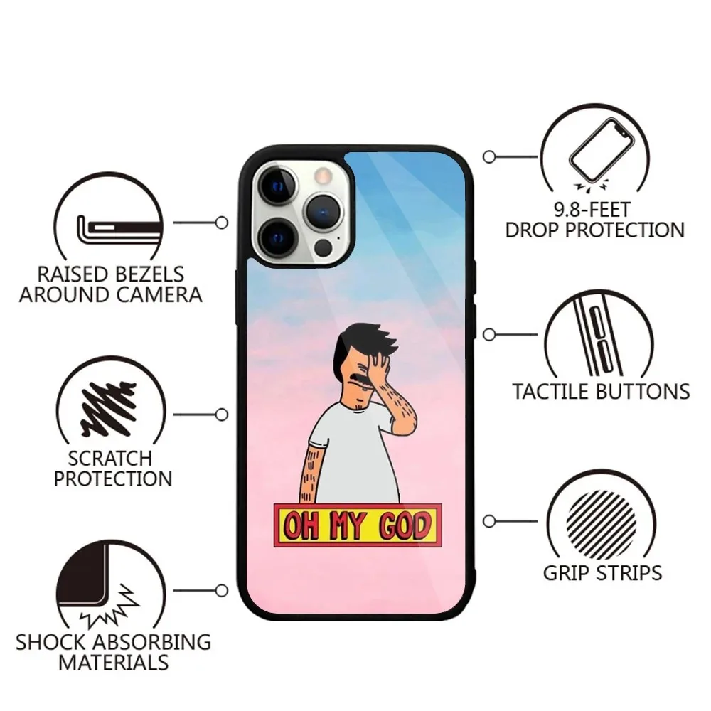 Cartoon B-Bobs Burgers  Phone Case Strong Magnetic For IPhone 15,14,13,Pro,Max,Plus,11,12,Mini For Magsafe Wireless Charging