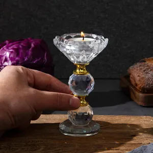 1 pc transparent creative diamond crystal candlestick house room living room dining room doing decoration 6 Main Sales Sailing Sailing - №6