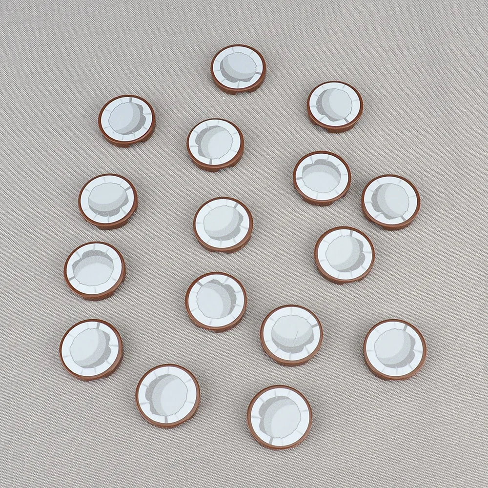 MOC 10 قطعة مطبوعة 14769pb 2X2 نصف مفتوح نمط مياه جوز الهند بنة 14769 شجرة نحت زهرة لعبة الأولاد يوم خاص اللعب #3