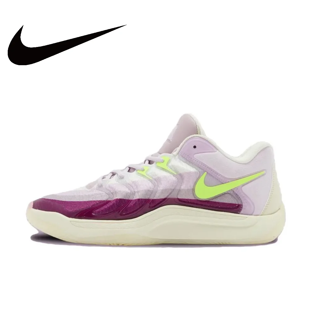 

Nike Original Purple KD 17. Низкие баскетбольные кроссовки Нескользящие носимые мужские кроссовки