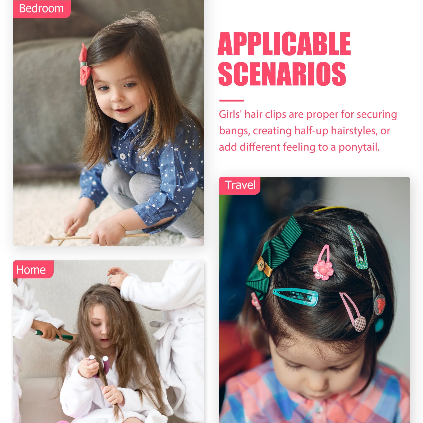 20 قطعة من مشابك الشعر الصغيرة على شكل زهرة للفتيات دبابيس شعر صغيرة رائعة مثالية للانفجارات على شكل ذيل حصان أنماط نصف حتى للاستخدام اليومي