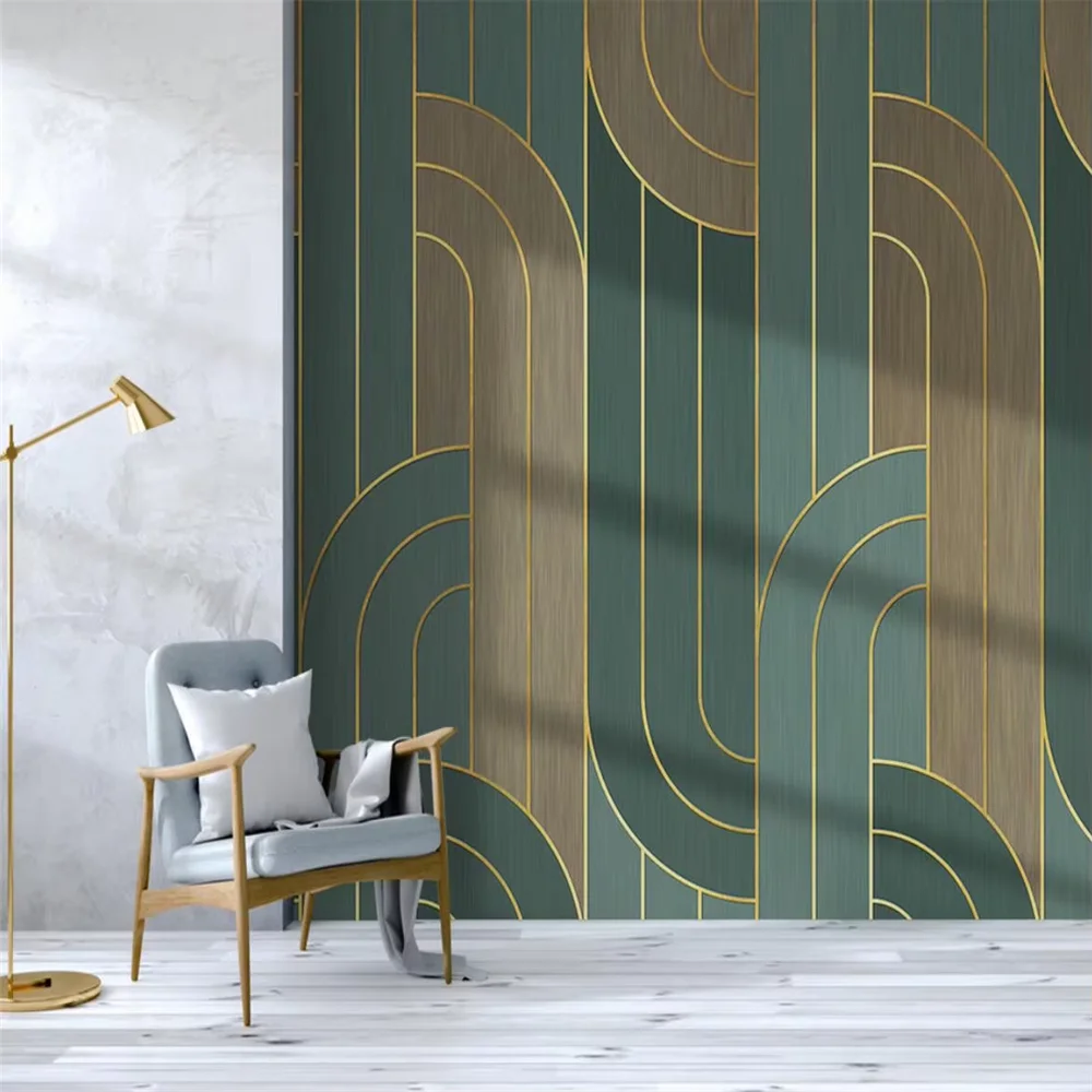 Custom Mural Abstract geometry Wallpaper Modern Wall Painting Living Room Bedroom Background Wall paper Home Decor wall stickers