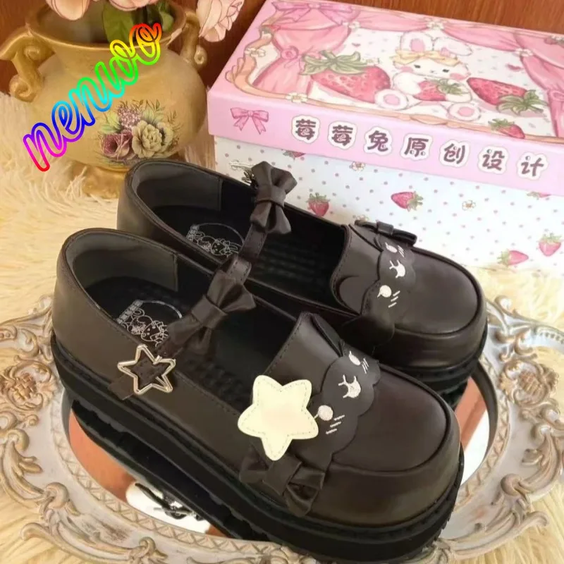 

Кроссовки-кексы Y2K JK Sponge Japan Kawaii Love Story Transfer Landmine Series на толстой подошве для девочек, в стиле субкультуры, Sponge Cake Shoes