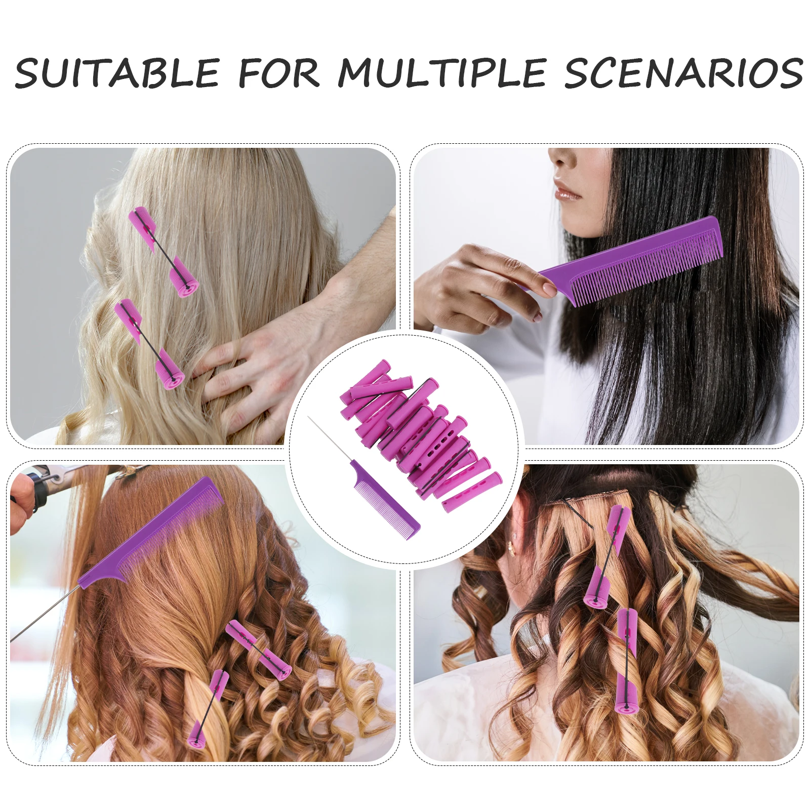 

Tool Hair Kit Hair Tool Set Manual Curling Bar Travel Home Manual Curling Bar Use Lightweight Portable