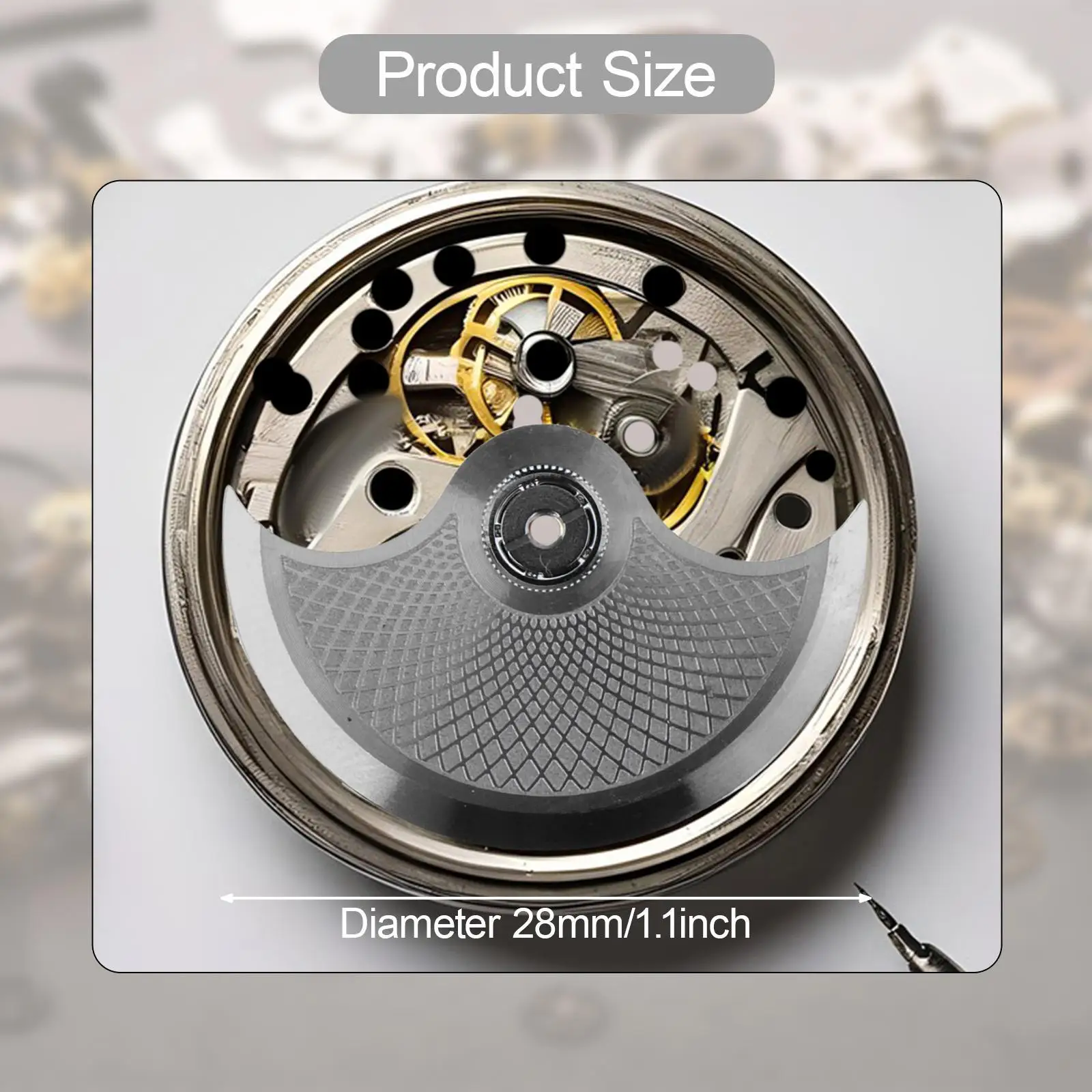 Watch Automatic Hammer Rotor Component Easy to Use Jeweler Shop Accessory Attachment Bearing Part Replace Watch Rotor 6R36 7S36