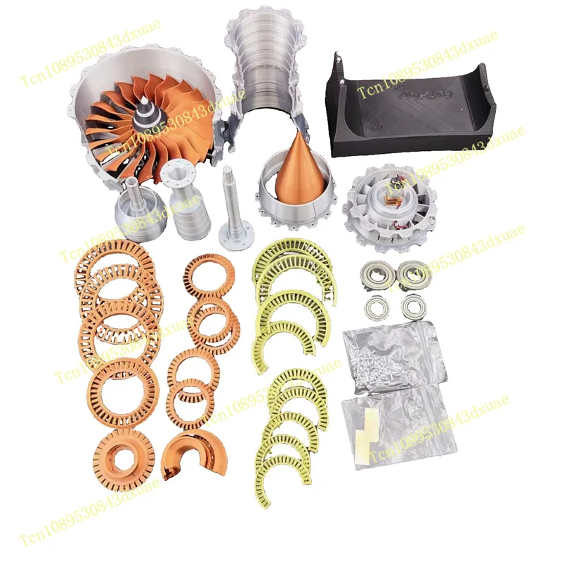 

27 см мини-турбовентиляторный двигатель, авиационная модель, научный эксперимент, реактивный двигатель, модели силовых игрушек в подарок - готовый продукт