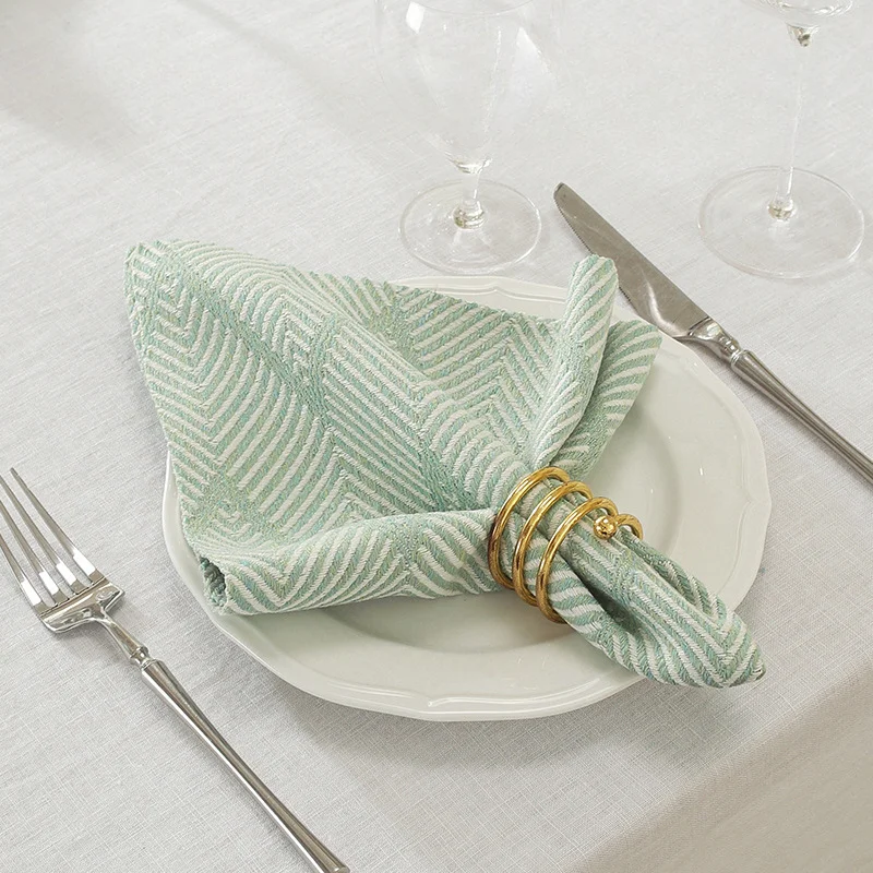 42x42cm Nordic Style Napkin Washed Cotton Cloth Plain Soft Table Napkin for Wedding Christmas Home Party Decor