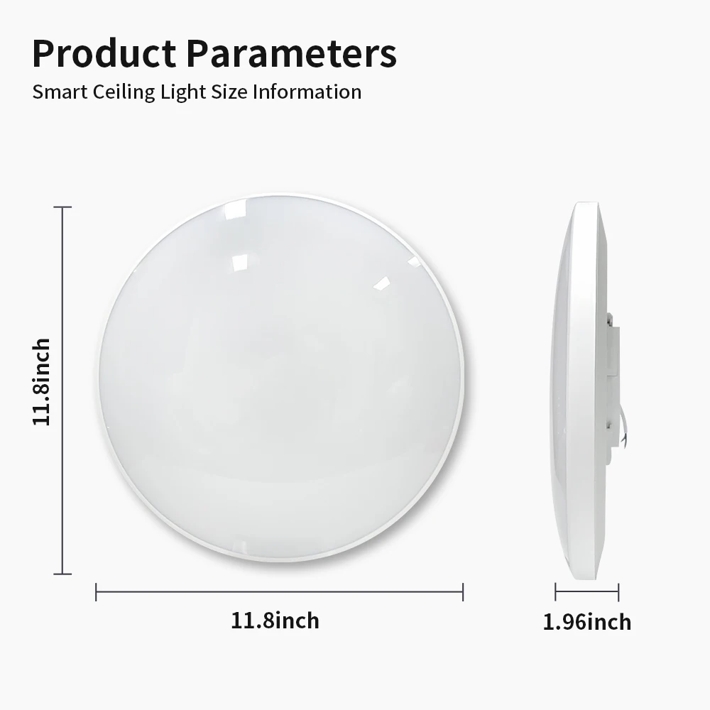 TNCE 24W Tuya WIFI+Bluetooth Smart Ceiling Light RGB LED Ceiling Lights Dimmable APP Control Work With Alexa Google Home