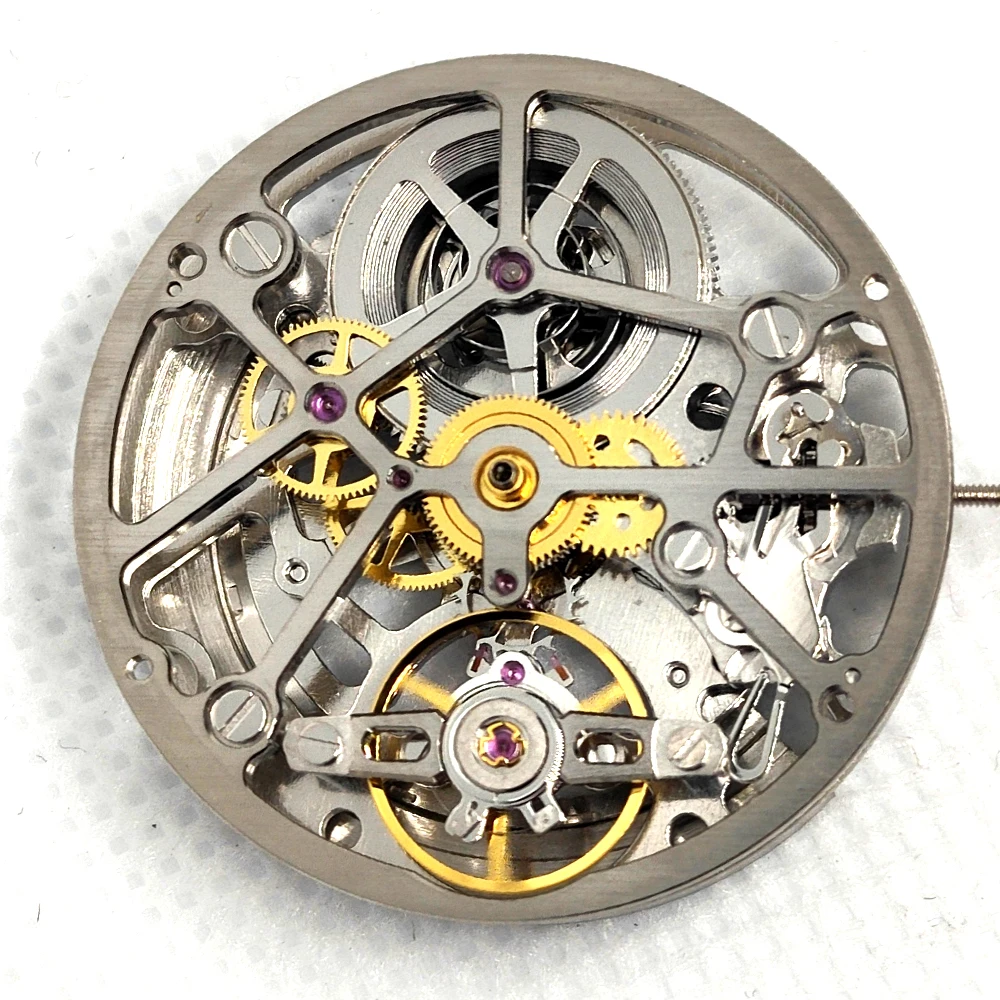 Hangzhou Movement 1A09A Silver Automatic Mechanical Movement Hollow 28800/h Run Over72 Hours