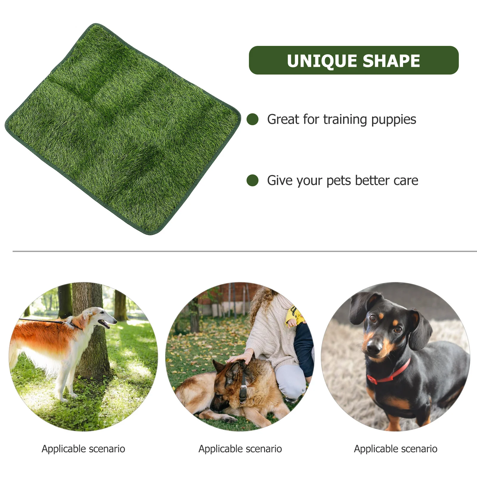 Pet Mat Replaceable Fake Grass Supplies Cage Pee Pad Accessories for Artificial