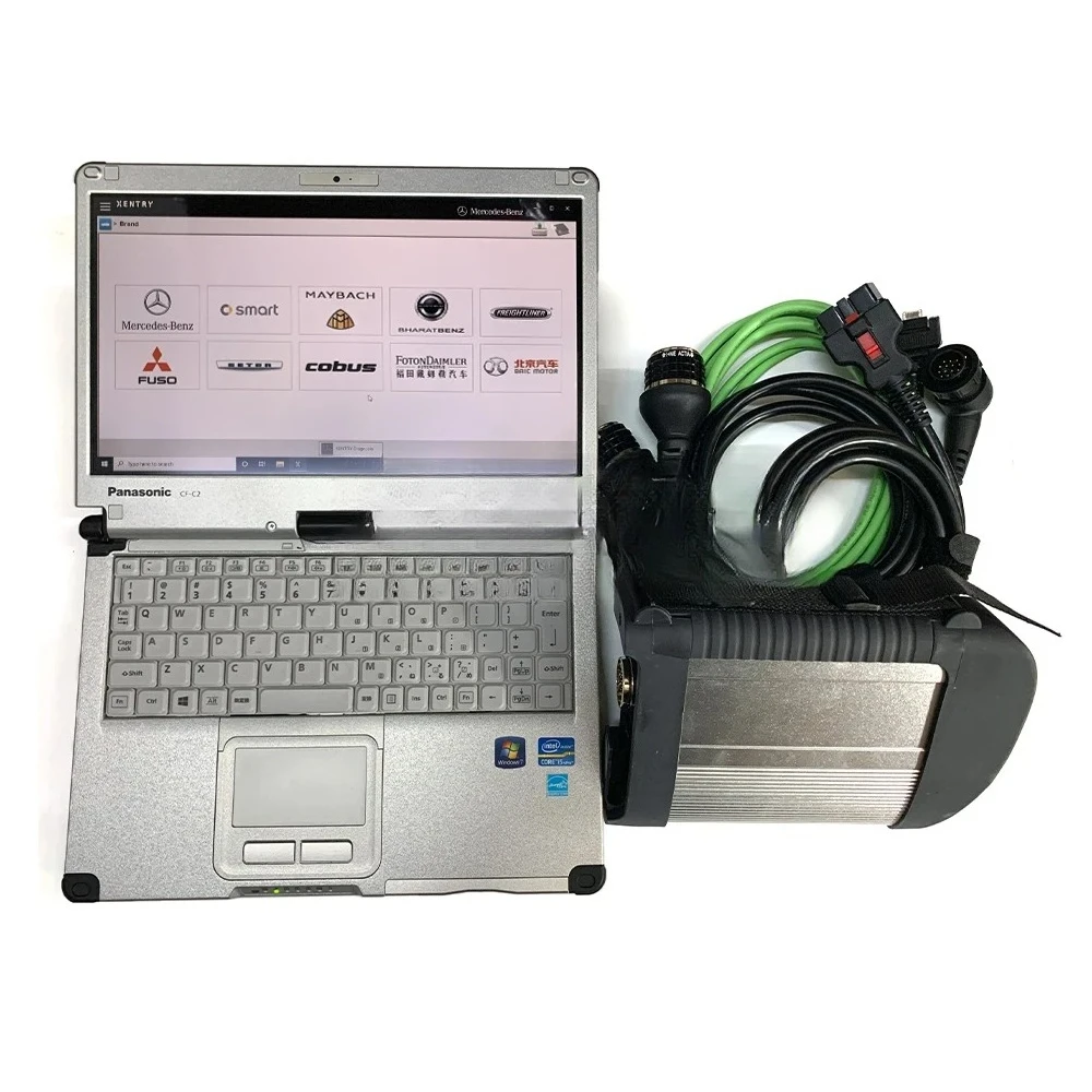 

C4 SD Connect Compact 4 Diagnostic Too MB SD C4 Xentry Das Wic Epc Vediamo and DTS CF19 I5 Laptop Ready to Work