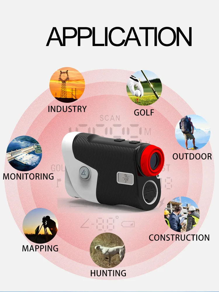 600M Golf Rangefinder Hunting Telescope Outdoor Professional Laser Range Finder Tape Distance Meter Laser Measuring Tool