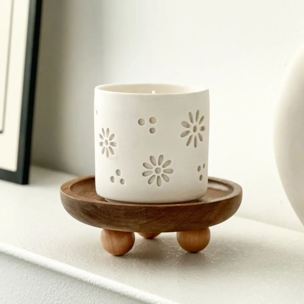 Elegant Wooden Oval Tray,Dessert/Candle/Key Storage - Perfect Gift for Any Occasion