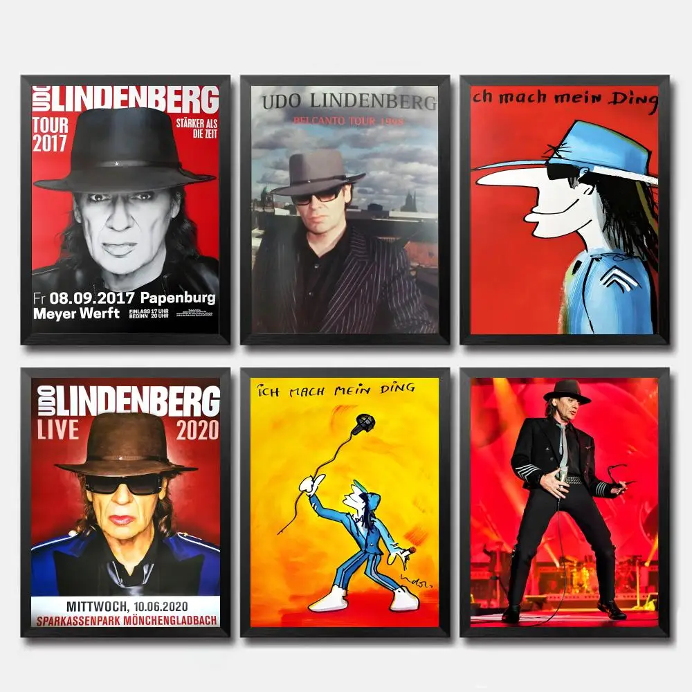 Póster de Rock U-Udo LindenbergS, póster de PP personalizado, pegatina artística de pared engrosada para decoración del hogar