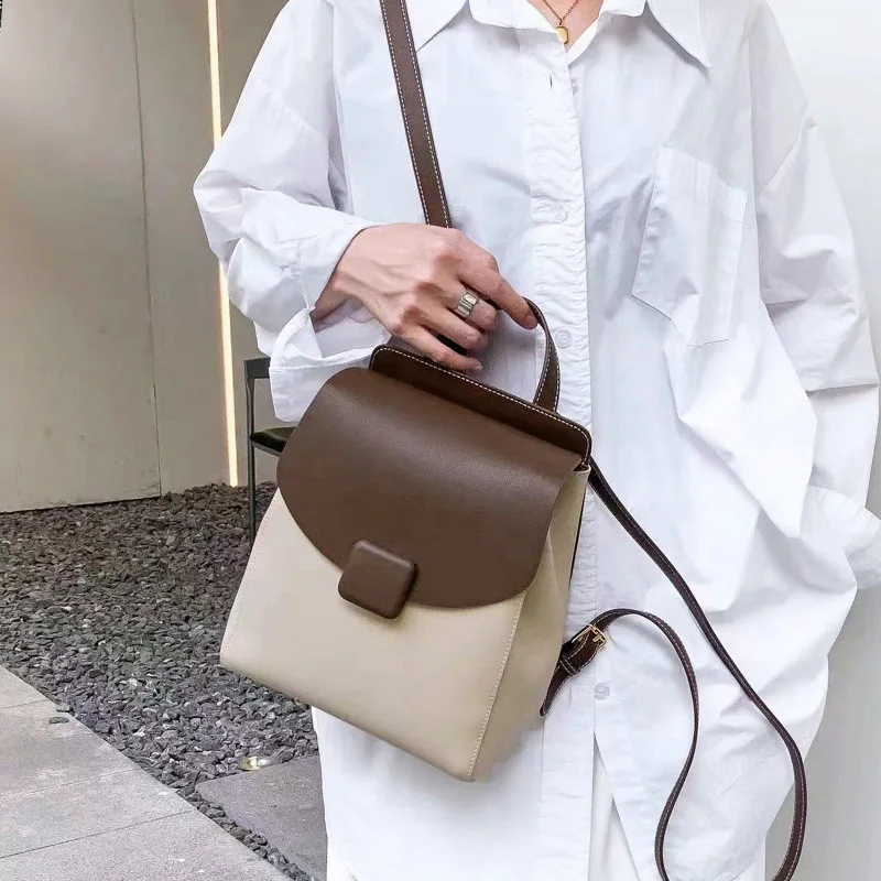 

Elegant Women Messenger Tote Bag High End Leather Classic Trendy Paris Crossbody Handbag