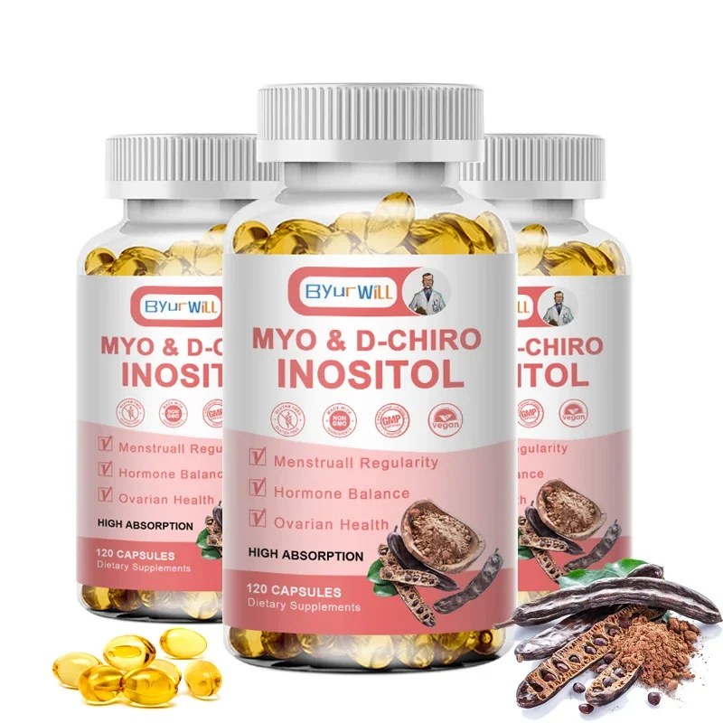 

ByurWill Myo Inositol Capsule D-Chiro Inositol Регулирует менструальный цикл Регулирует менструальный цикл Дополнительные добавки плодородия для женщин