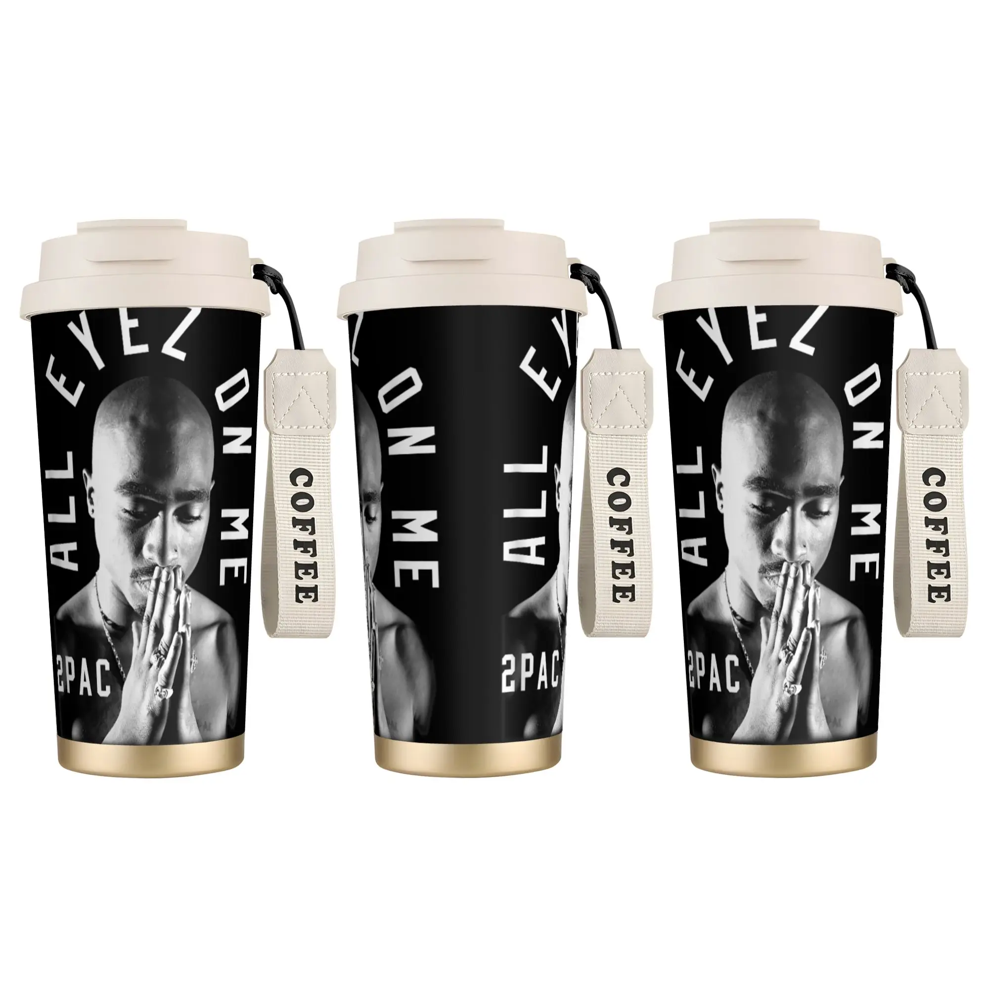 

Термокружка из нержавеющей стали 316 «Тупак Шакур: Я против мира», большая емкость, для кофе, молока, воды, для кемпинга