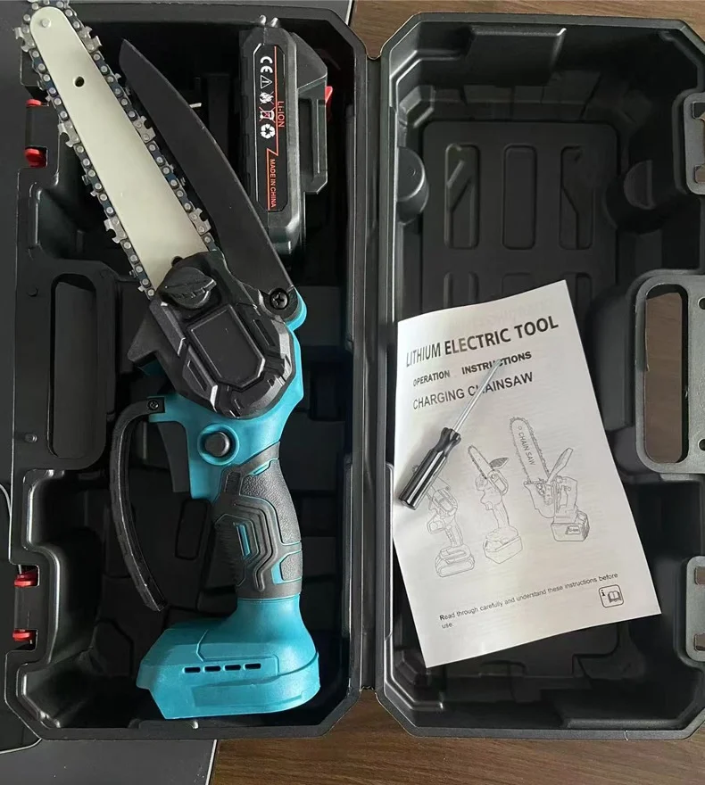 6-Inch Electric Chain Saw, 2.5cm Electric Pruning Shears, 1.7m Telescopic Extension Rod Asta Telescopica Per Potatura A Batteria