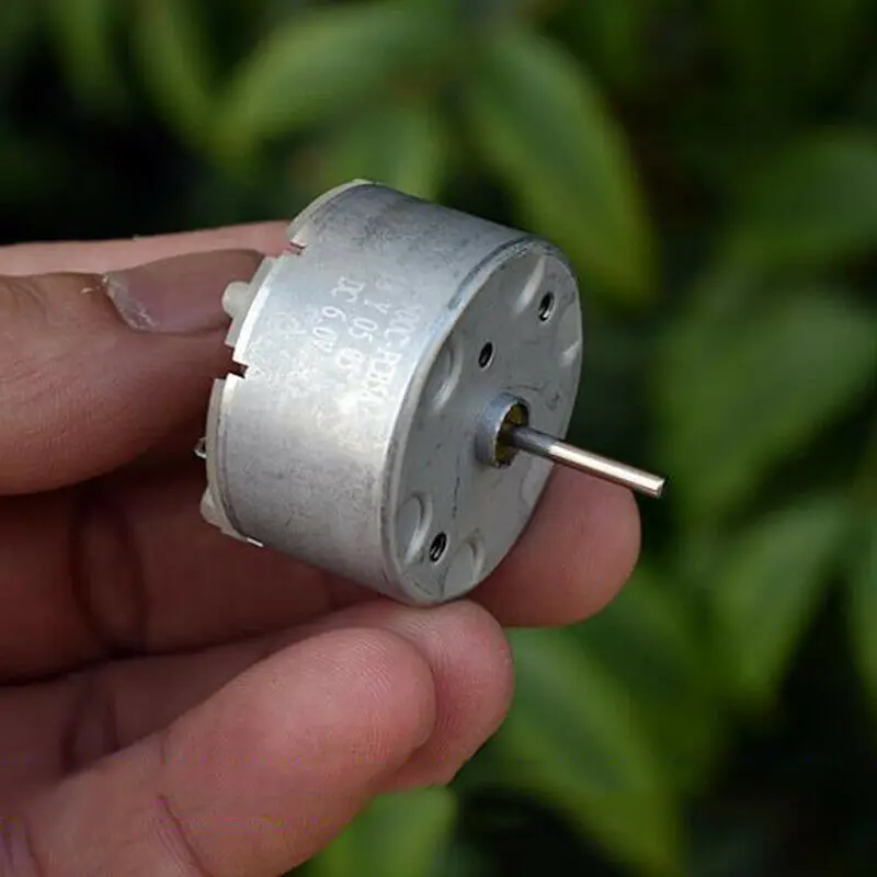 JS-500C Precious Metal Brush Motor DC 5V 6V 8400RPM Round Electric Spindle Engine High Power Large Torque for Robot